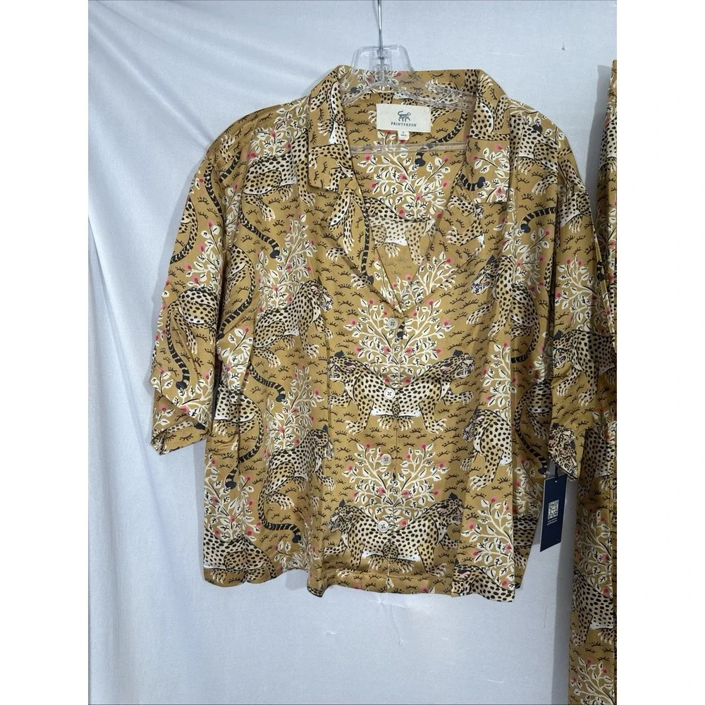 NWT $198 Printfresh [‎ Medium Tall ] Eco Satin Wildest Dreams Set Bagheera T2168